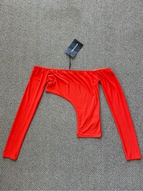 PrettyLittleThing Vibrant Orange Red Top